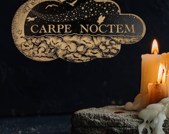 Carpe Noctem (seize the Night) Plaque - Etsy