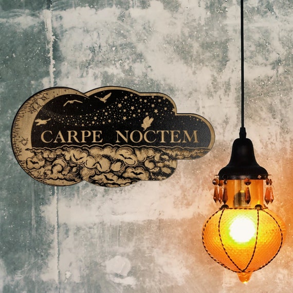 Carpe Noctem (seize the Night) Plaque - Etsy