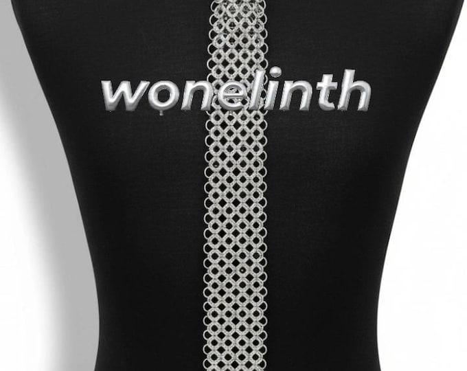 Medieval Aluminum Chainmail Tie Man Woman – Medieval Metal Neckwear for Cosplay & LARP Aluminium Rings