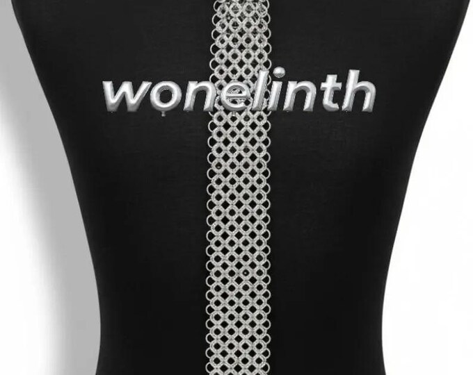 Medieval Aluminium Chainmail Tie Silver Handmade Armor Neck Tie Cosplay LARP