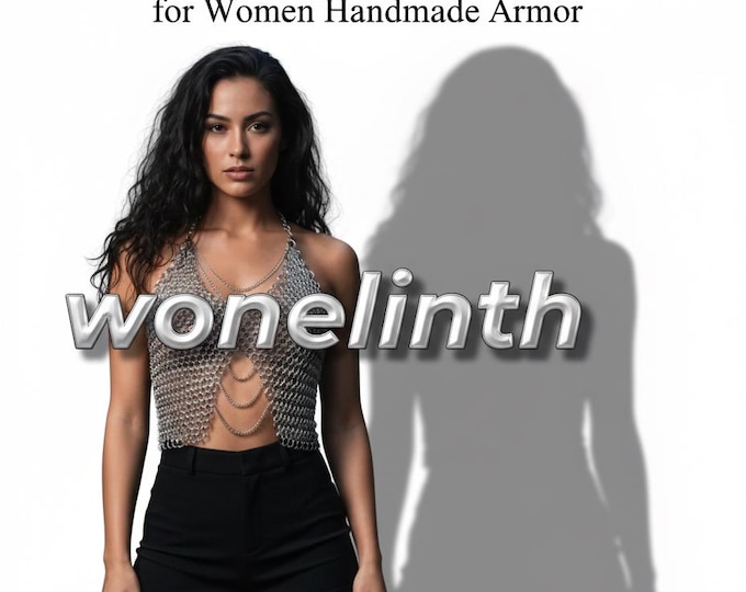 Medieval Chainmail Bra Top Lightweight Anodized Aluminum Lingerie for Women Handmade Armor