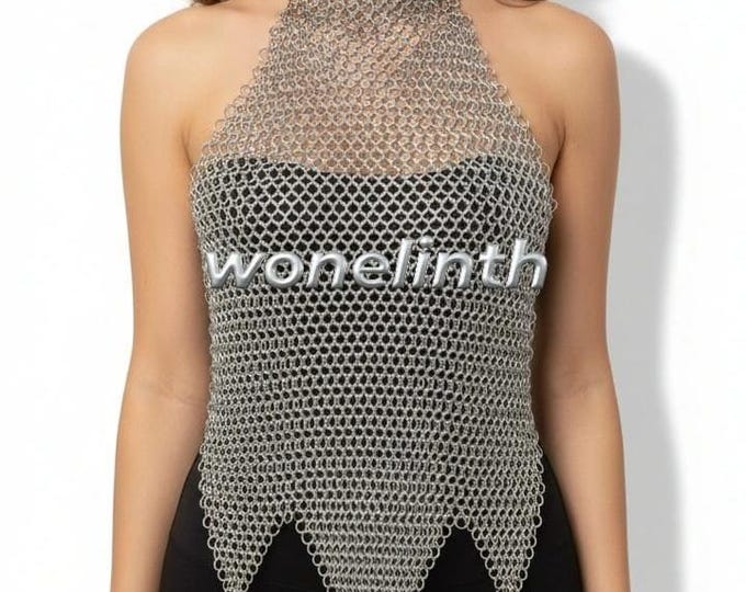 Medieval Aluminum Chainmail Top – 10mm 16G Rings Lightweight LARP Cosplay Fantasy Armor