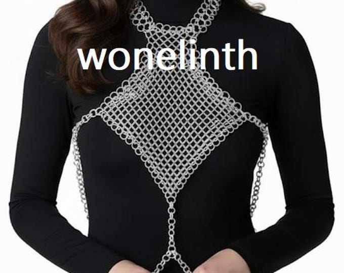 Aluminum Chainmail Top  Skirt Set | Medieval Butted Armor | LARP, Cosplay & Fantasy Costume