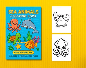 Kleurboek zeedieren voor kinderen