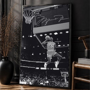 Michael Jordan Poster 16x20 - Etsy