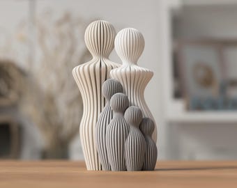 Estatua familiar minimalista – Estatua moderna