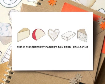 Funny Cheesy Father's Day Card