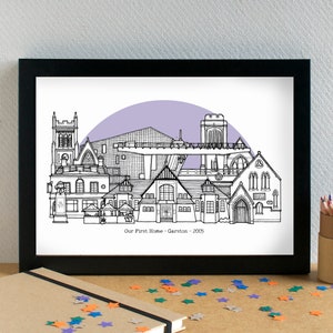 Garston Liverpool Skyline Art Print image 2