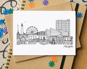 Margate Skyline Greetings Card