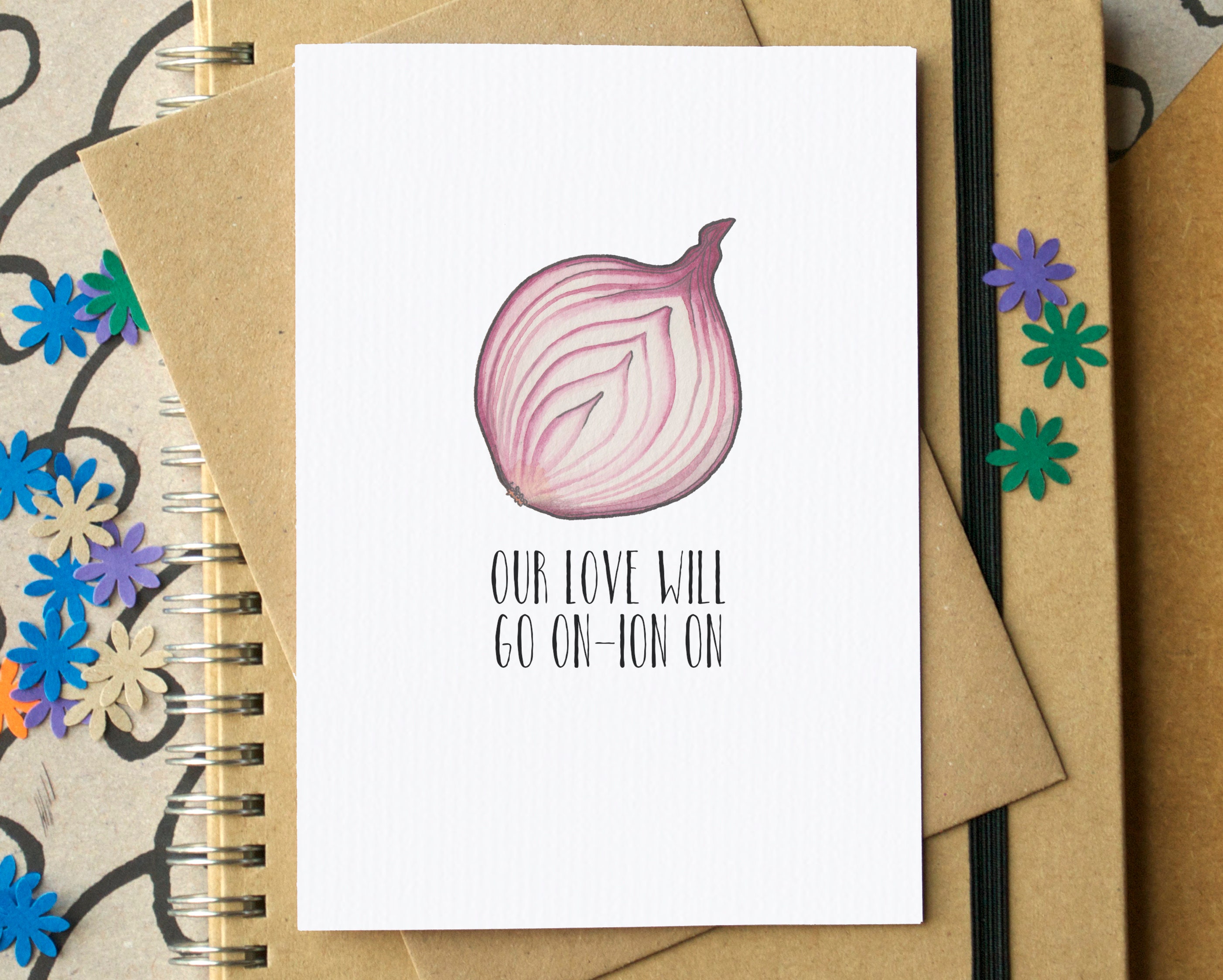 Funny our Love Will Go Onion On Card - Etsy