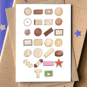Carte de voeux alphabet biscuit