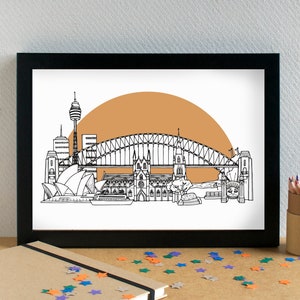 Sydney Skyline Art Print
