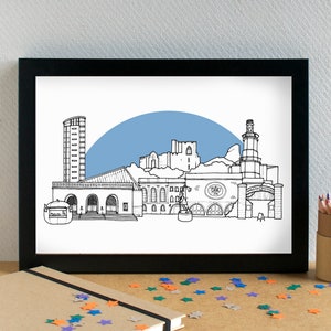 Swansea Skyline Art Print