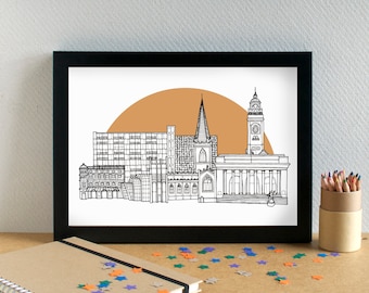 Sheffield Skyline Art Print