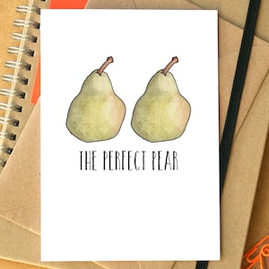 Funny &quot;Perfect Pear&quot; Wedding or Engagement Card