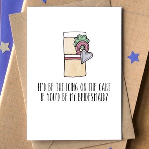 Funny Will You Be My Bridesmaid Card image 1