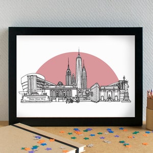 New York Skyline Travel Art Print