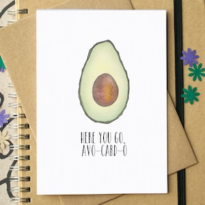 Funny Avocado Birthday or Anniversary Card image 1