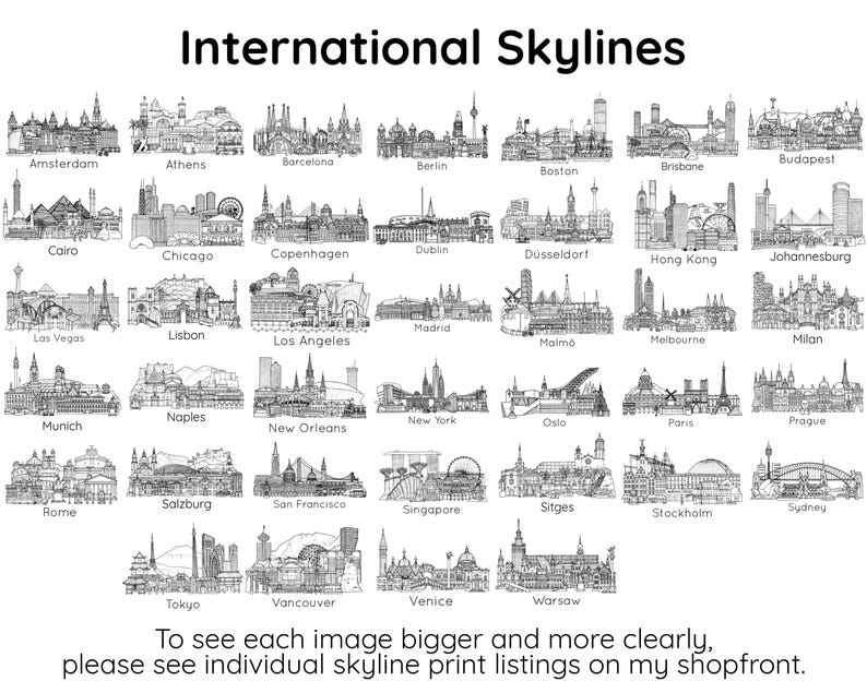 Personligt examenskort med skyline bild 9