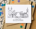 Graduation Skyline Personalised Card