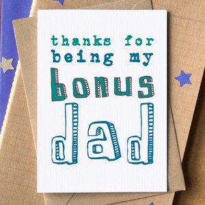 Funny Stepdad Father's Day Card image 1