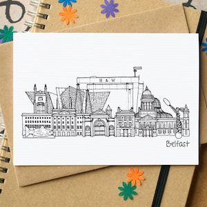Carte de voeux Belfast Skyline