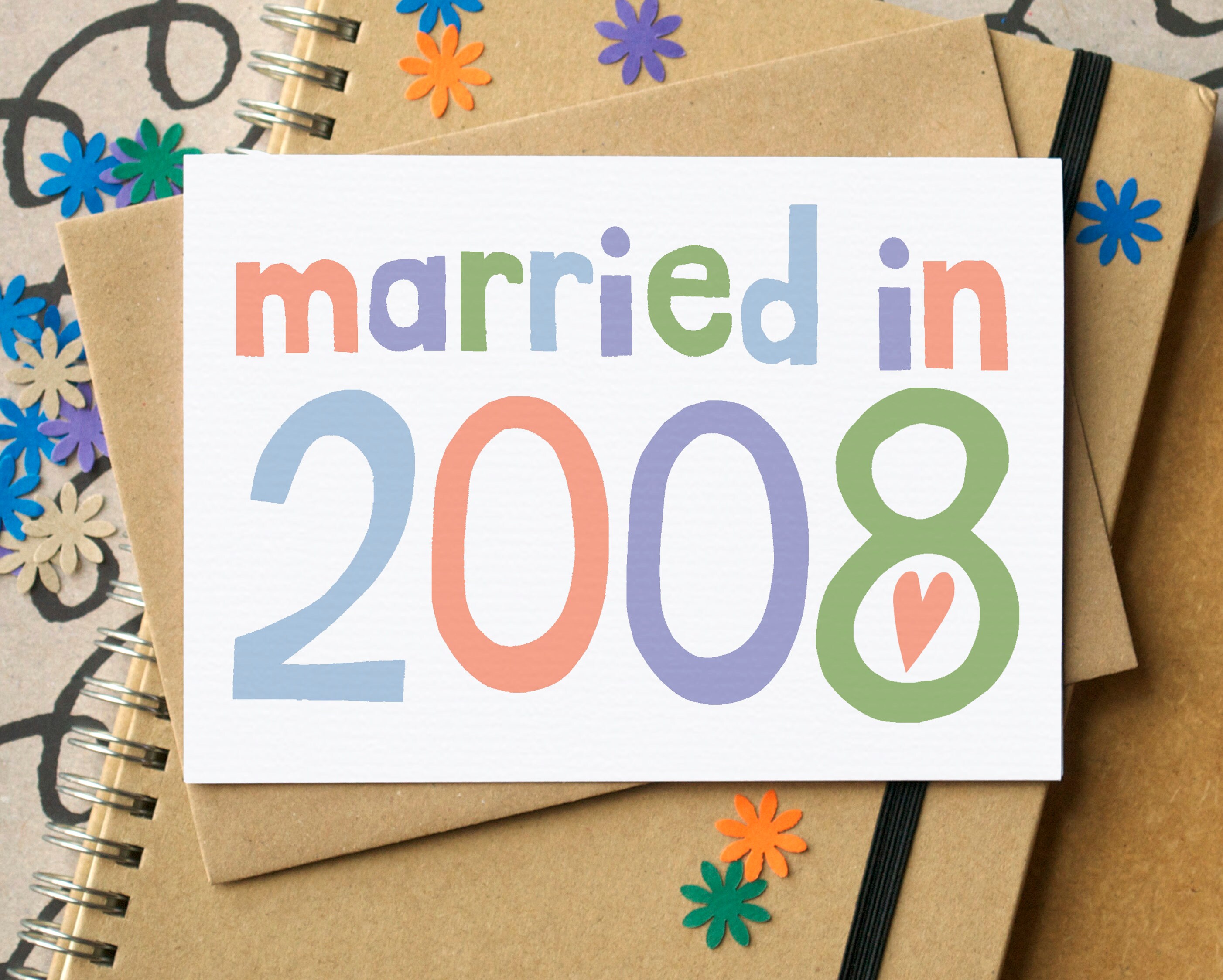 Tenth Wedding Anniversary Card Etsy Tenth Wedding Anniversary Card Etsy