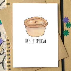 Funny Hap-Pie Birthday Card image 1