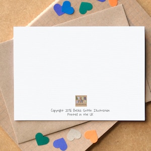 May include: A white card with the text "Copyright 2016 Becca Griffin Illustration Printed in the UK" and a small logo in the top right corner.