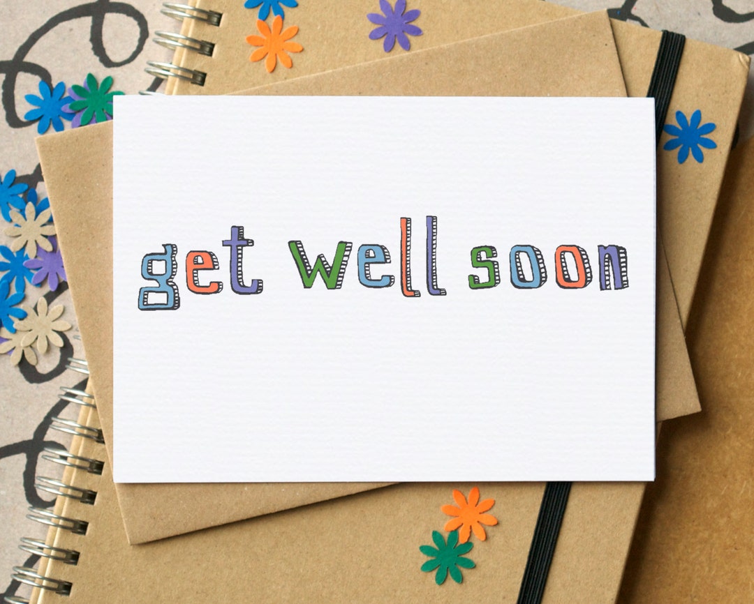 Simple Get Well Soon Card - Etsy