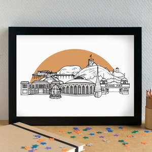 Weston-super-Mare Skyline Kunstdruck