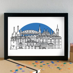 Peter Borough FC Skyline Kunstdruck