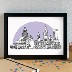 Lancaster Skyline Art Print