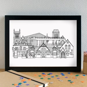 Garston Liverpool Skyline Art Print zdjęcie 3