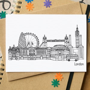 London Skyline Greetings Card