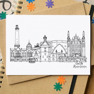 Aberdeen Skyline Grußkarte