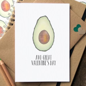 Lustige Avocado Valentinstag Karte