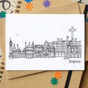 Carte de voeux Brighton Skyline