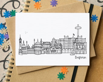 Brighton Skyline Greetings Card