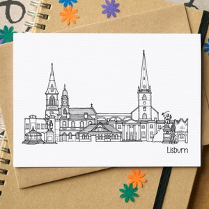 Lisburn Skyline Greetings Card