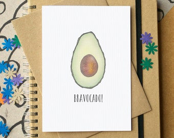 Funny "Bravocado" Graduation or Exam Results Card