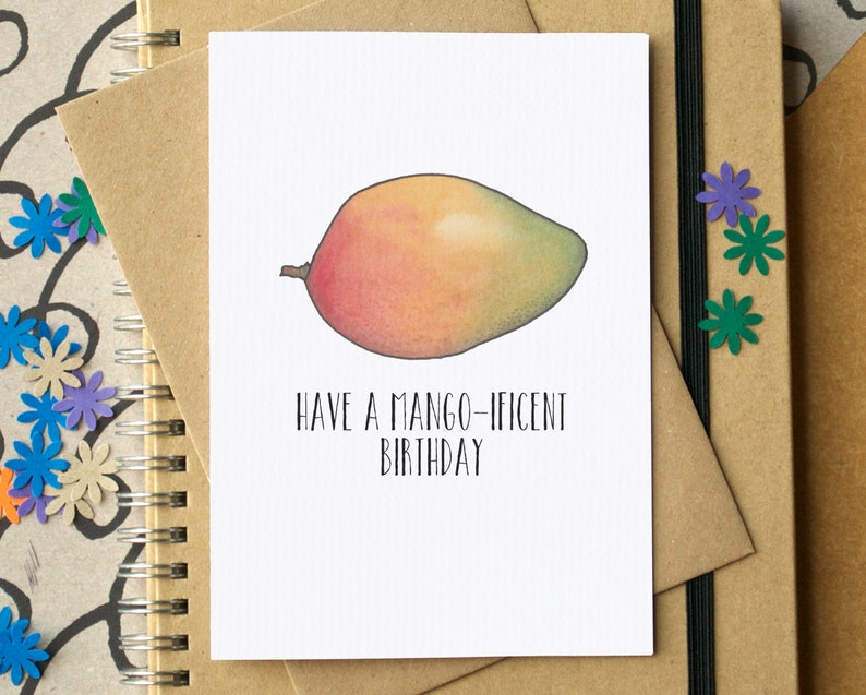 Funny have a Mangoificent Birthday Card Etsy