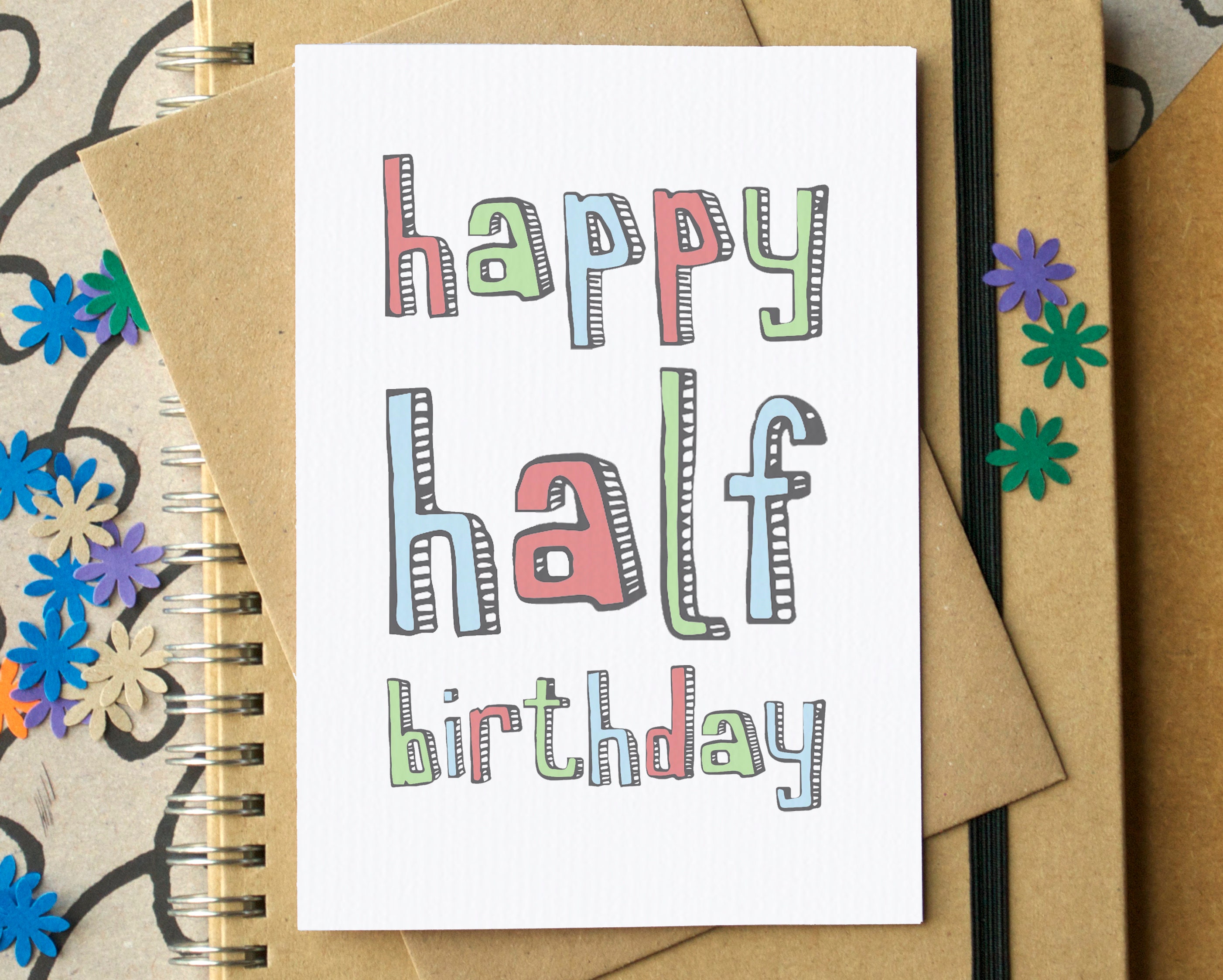 Happy Half Birthday Card picture