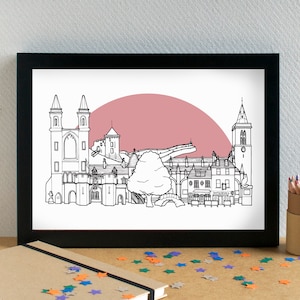 St Andrews Skyline Art Print