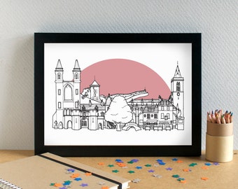 St Andrews Skyline Art Print