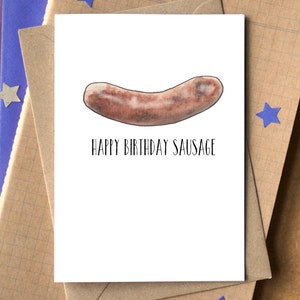 Alles Gute zum Geburtstag Wurst Karte