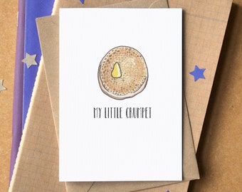 Funny "My Little Crumpet" Card