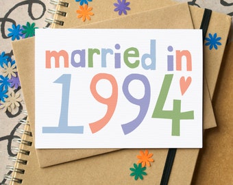 Thirtieth Wedding Anniversary Card