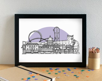 Southend-on-Sea Skyline Art Print