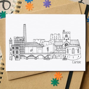 Carlisle Skyline Greetings Card image 1